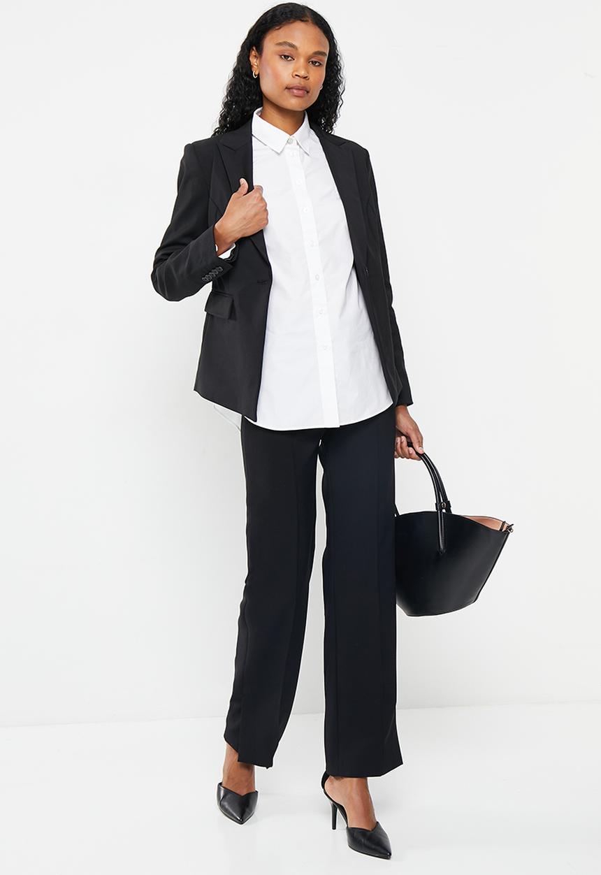 Pringle of Scotland - PRINGLE SAPPHIRE LONG SLEEVE SHIRT -WHITE