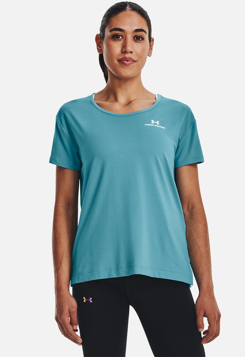 Under Armour - Ua rush energy short sleeve - glacier blue/white