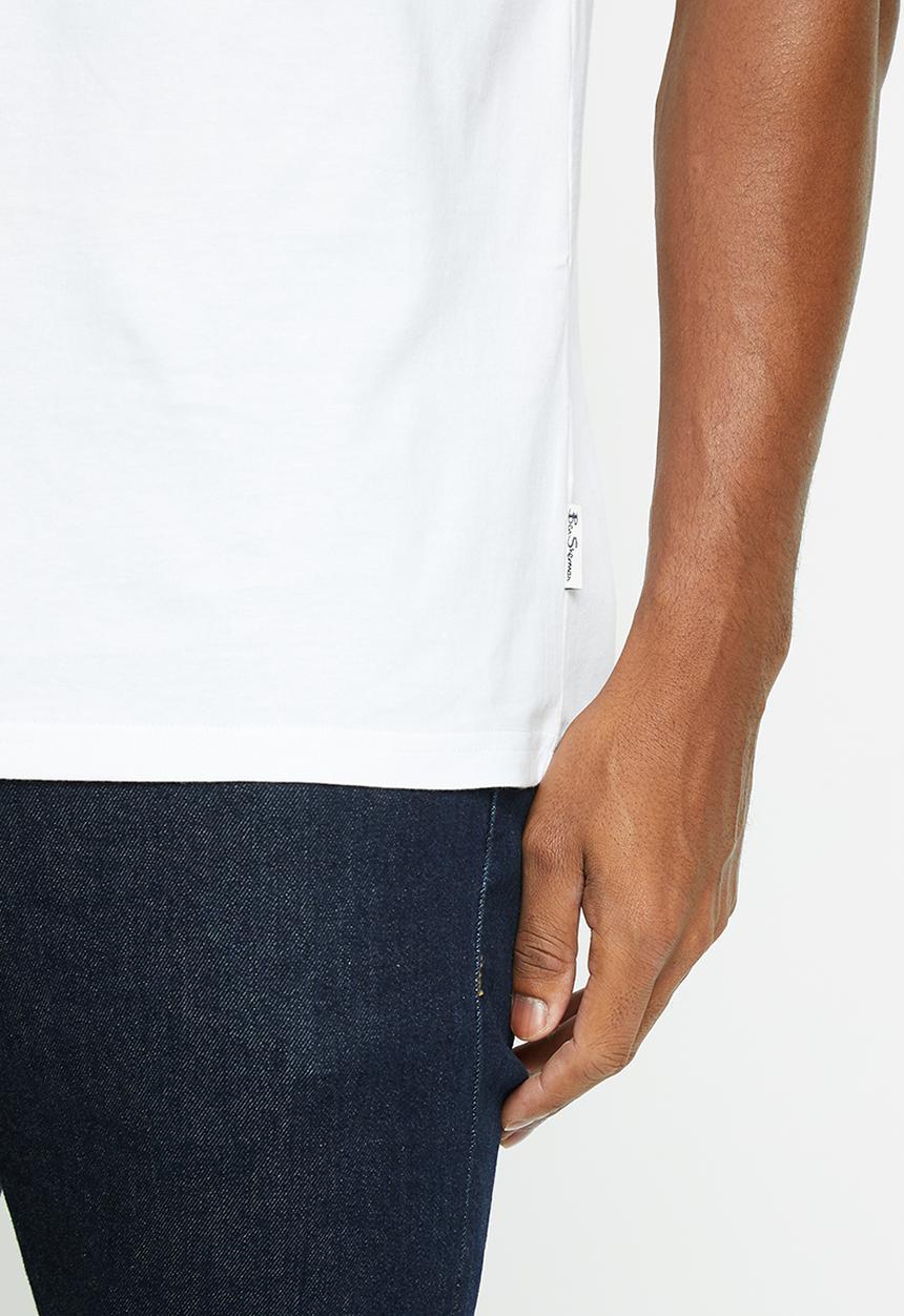 Ben Sherman - Scooter helmet tee-shirt - white