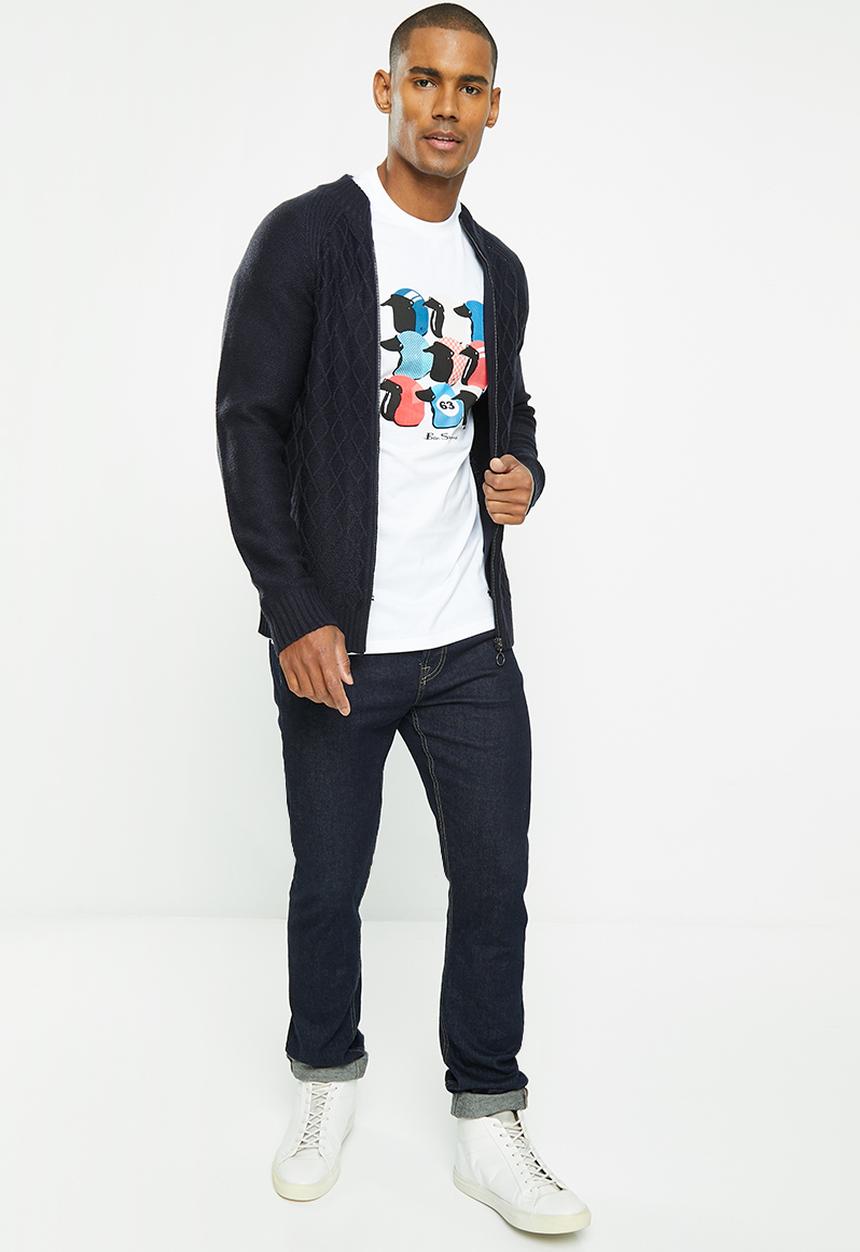 Ben Sherman - Scooter helmet tee-shirt - white