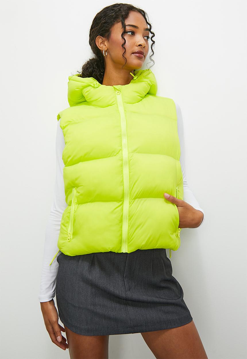 Blake - Hooded gilet - bright green