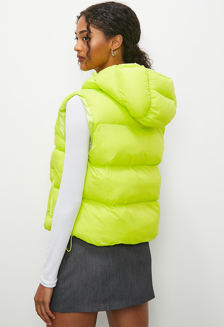 Blake - Hooded gilet - bright green