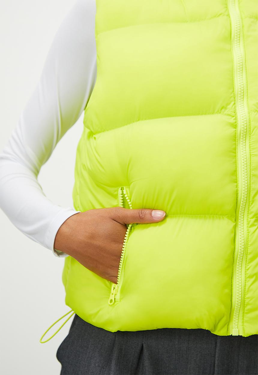 Blake - Hooded gilet - bright green