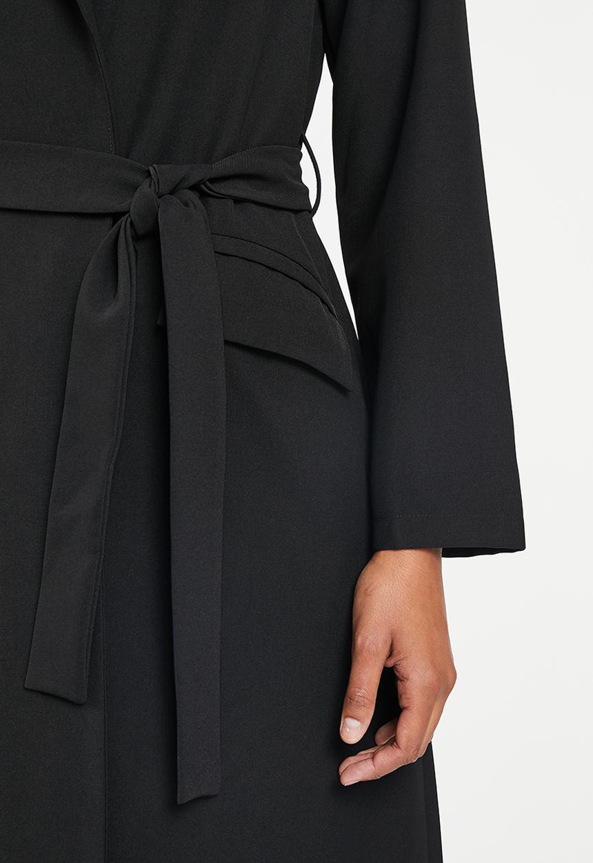 Me&B - Suiting soft trench - black