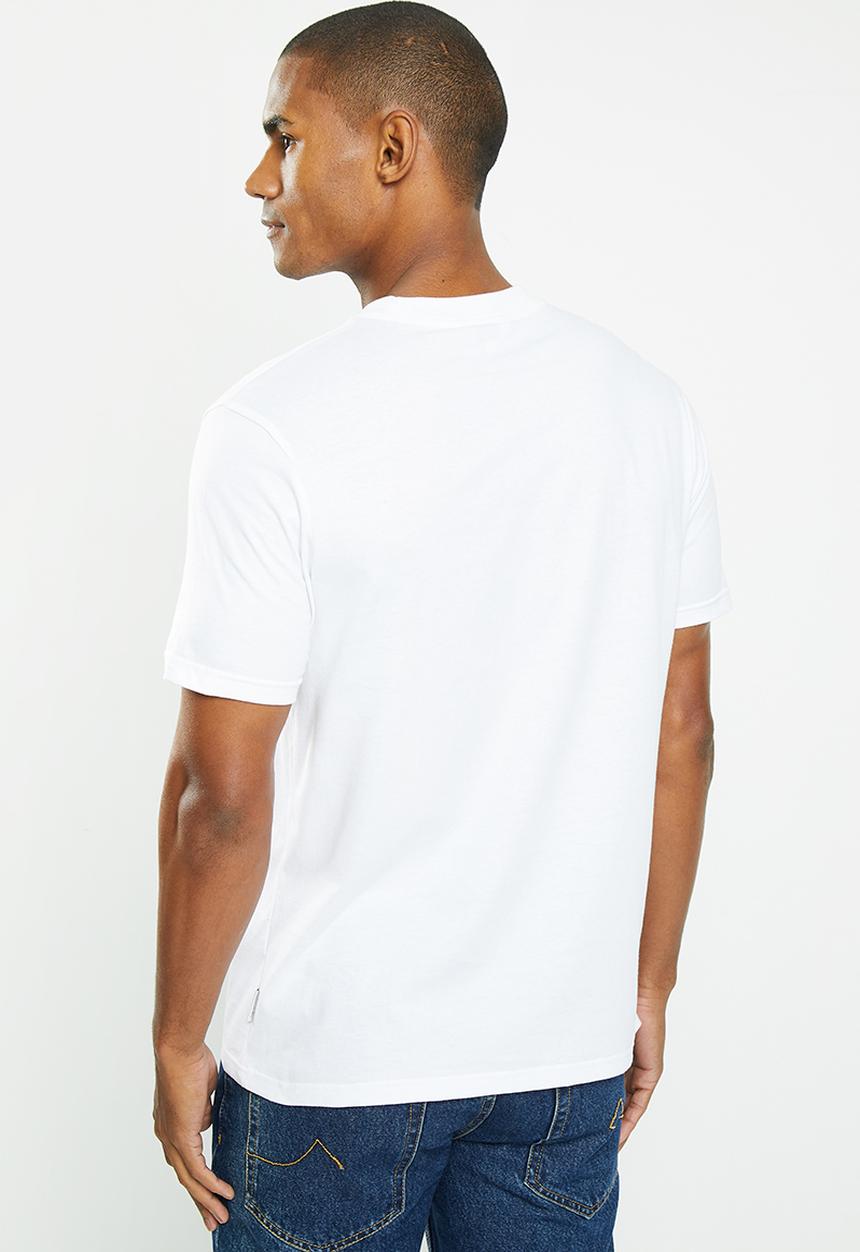 Ben Sherman - SIGNATURE TEE SHIRT FLOCK PRINT- WHITE