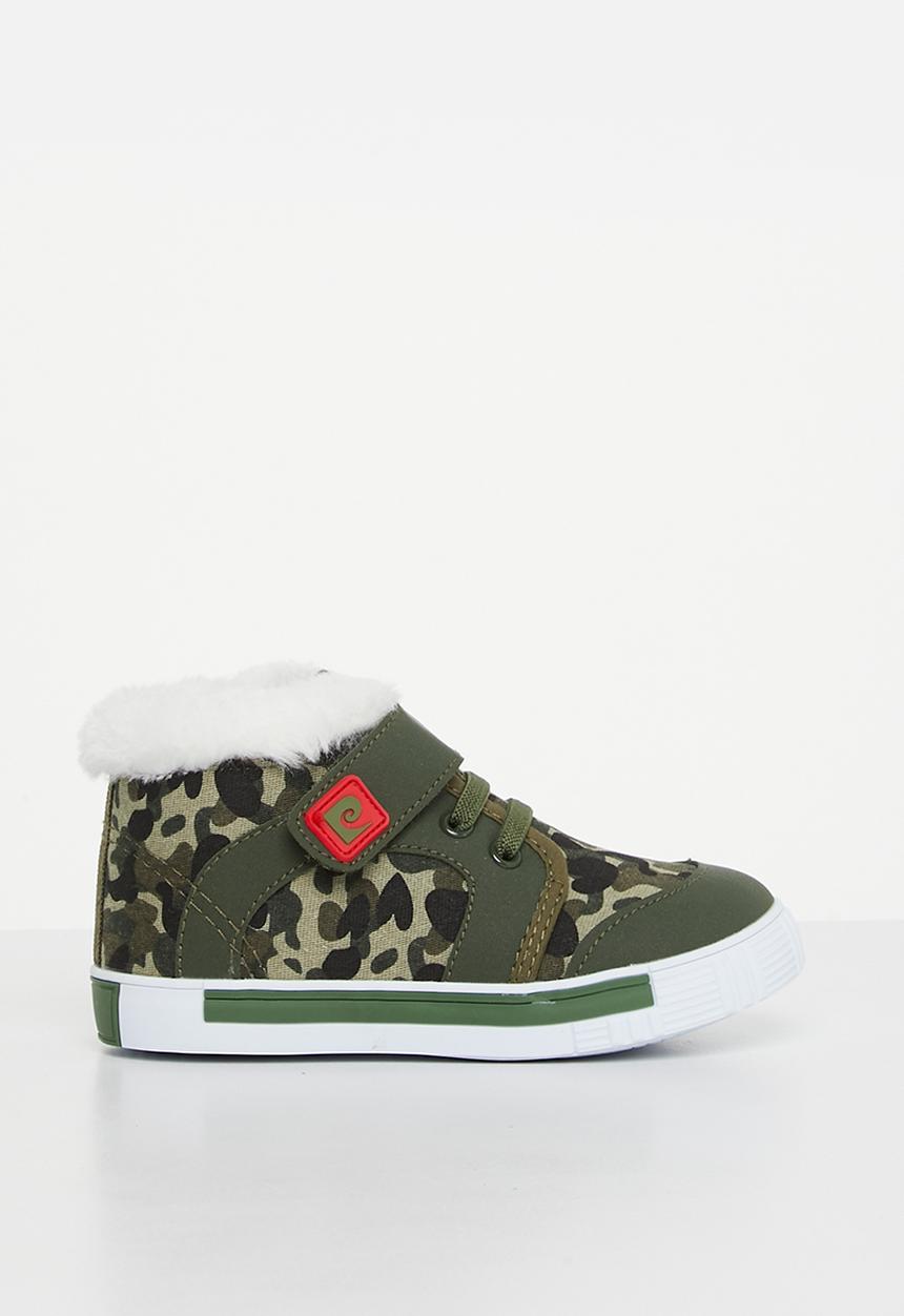 Pierre Cardin - Koala camo print hi-top - green camouflage