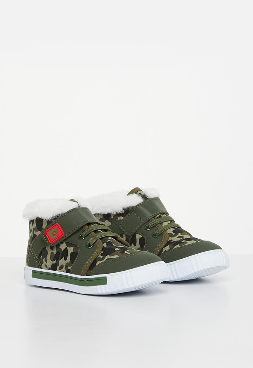 Pierre Cardin - Koala camo print hi-top - green camouflage