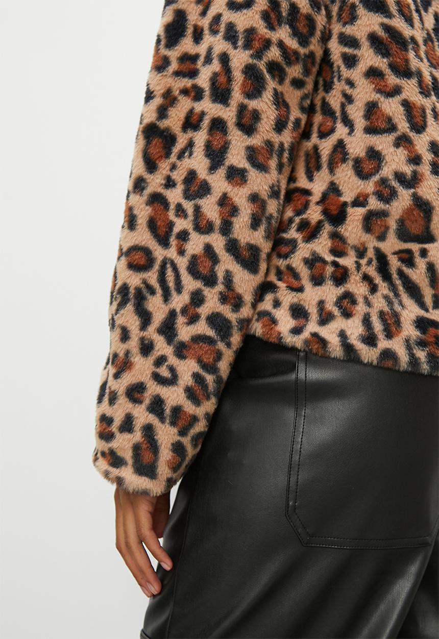 Blake - Faux fur jacket - animal print