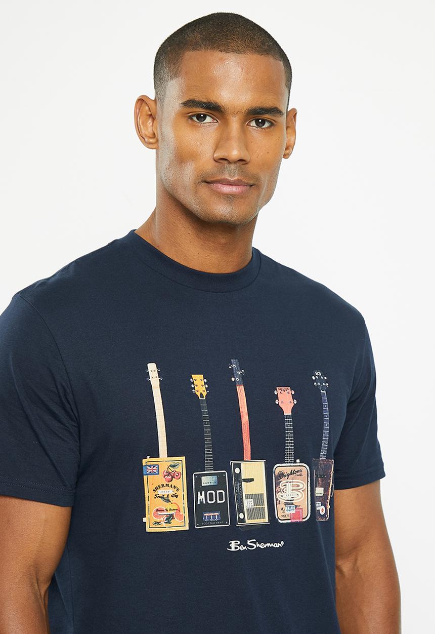Ben Sherman - Misfit guitars tee-shirt - navy
