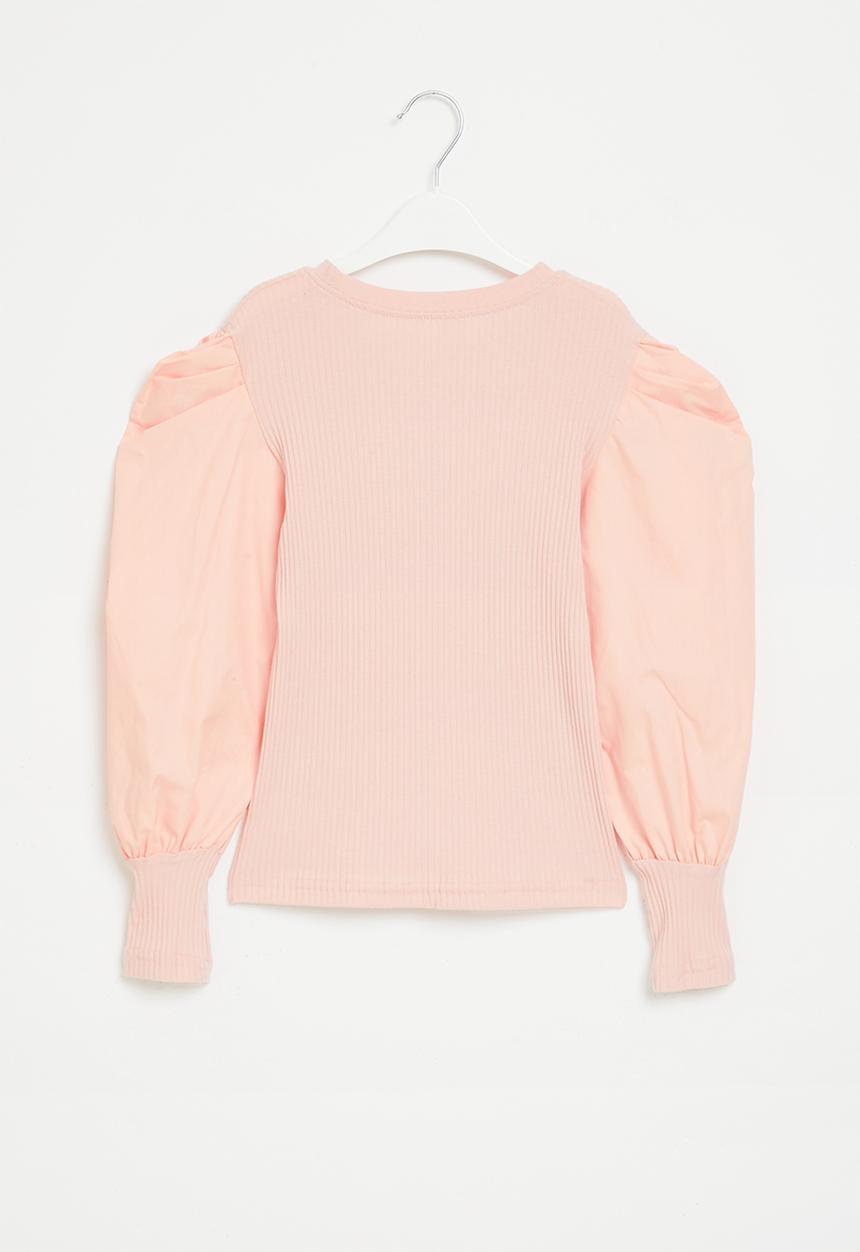 Pop Candy - Girls puff sleeve top - pink