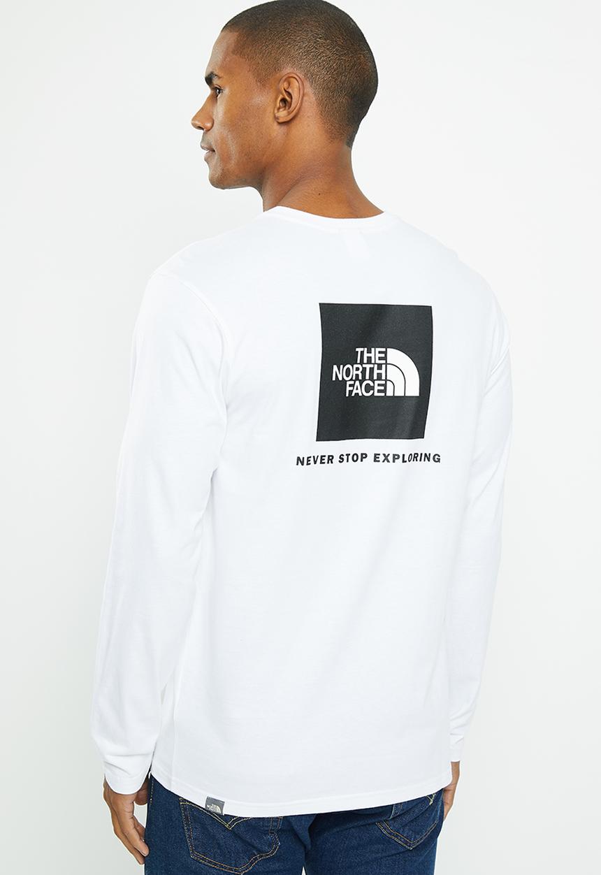 The North Face - L/s red box tee - eu - tnf white 