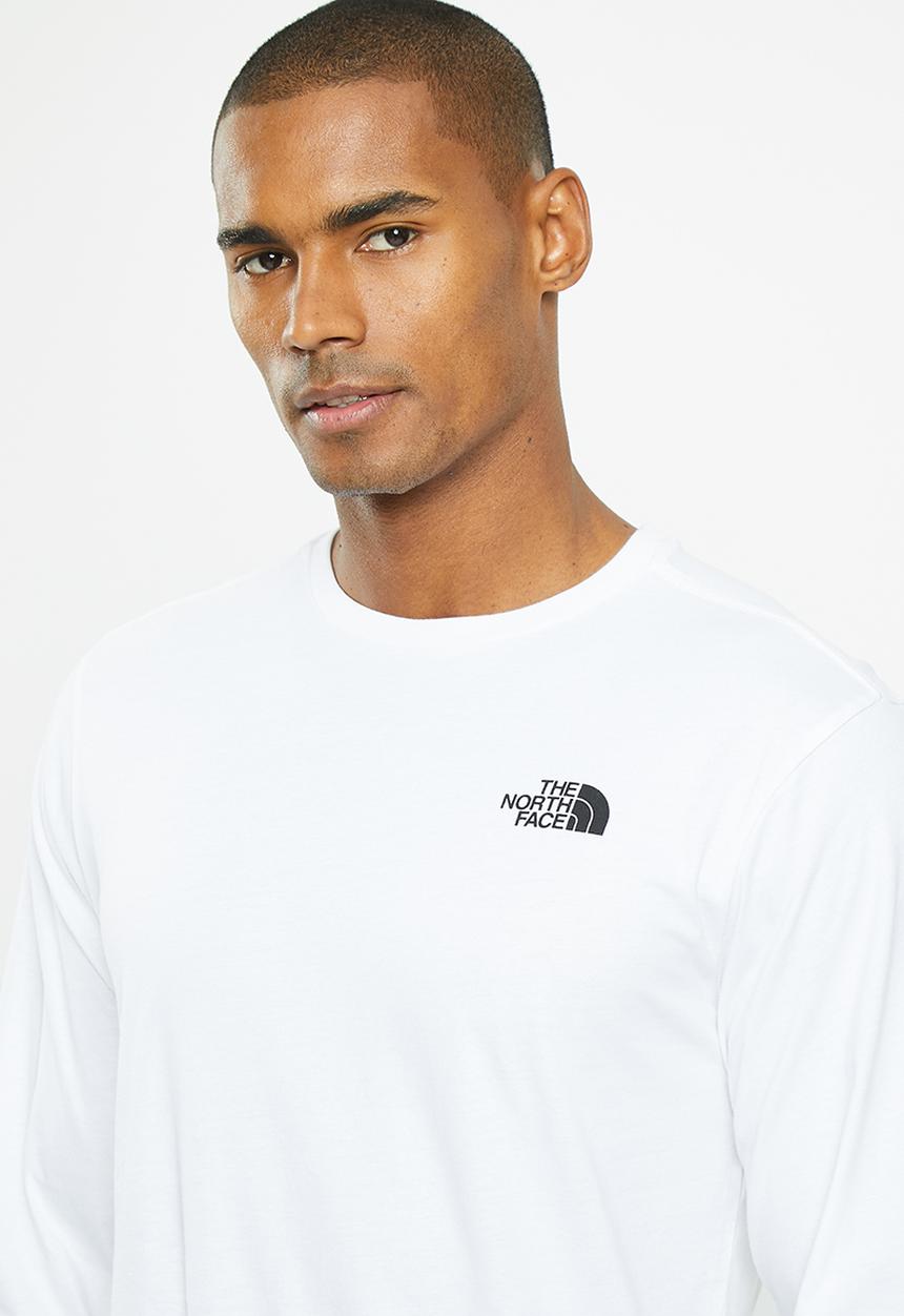 The North Face - L/s red box tee - eu - tnf white 