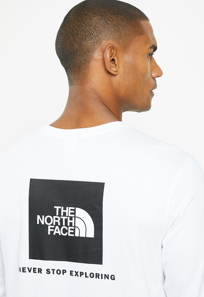 The North Face - L/s red box tee - eu - tnf white 