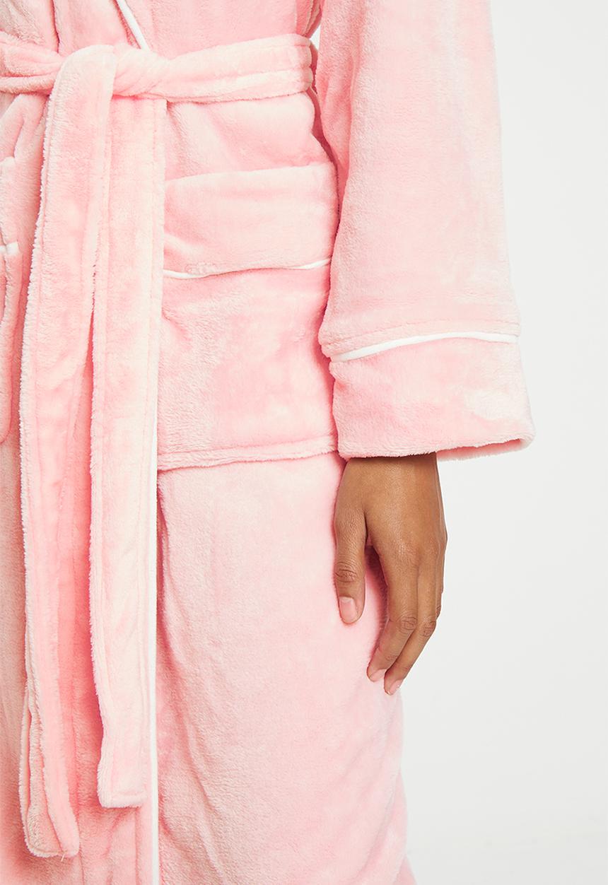 dailyfriday - Pipe faux mink gown - light pink