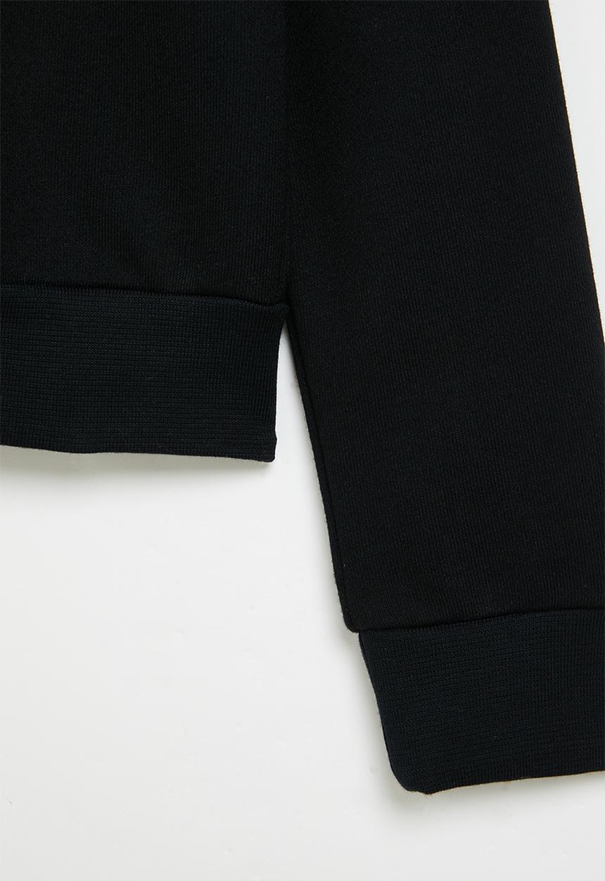SISSY BOY - Come sun or rain: regular fit top with long sleeves - black