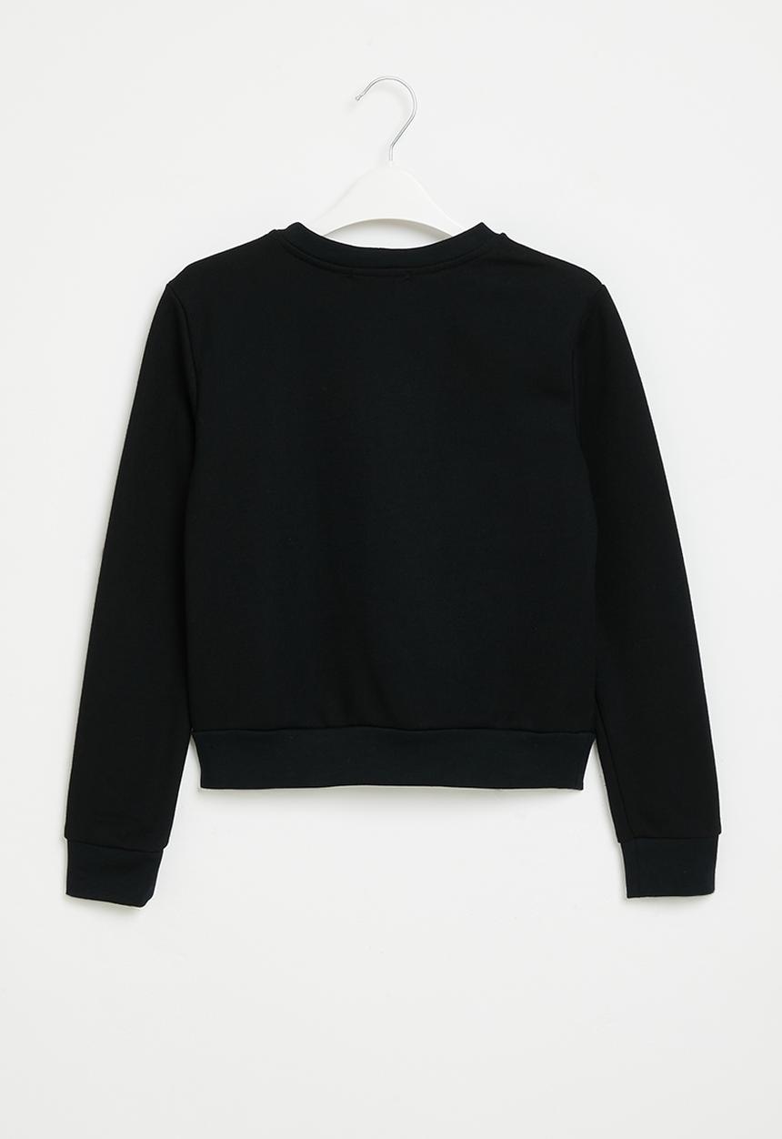 SISSY BOY - Come sun or rain: regular fit top with long sleeves - black