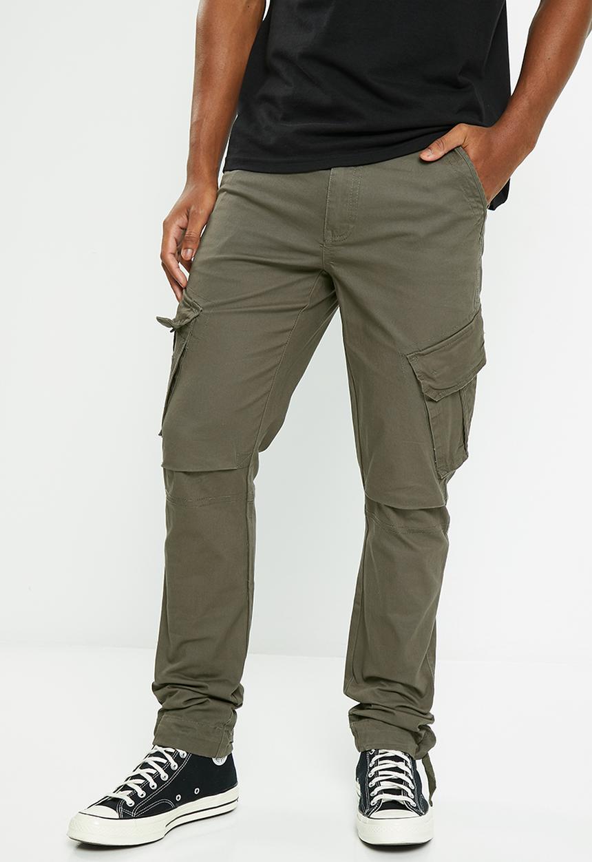 Aca Joe - Mens aca joe cargo  pants - fatigue
