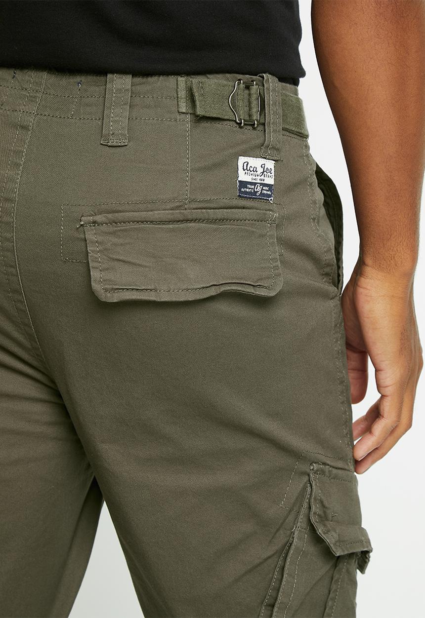 Aca Joe - Mens aca joe cargo  pants - fatigue
