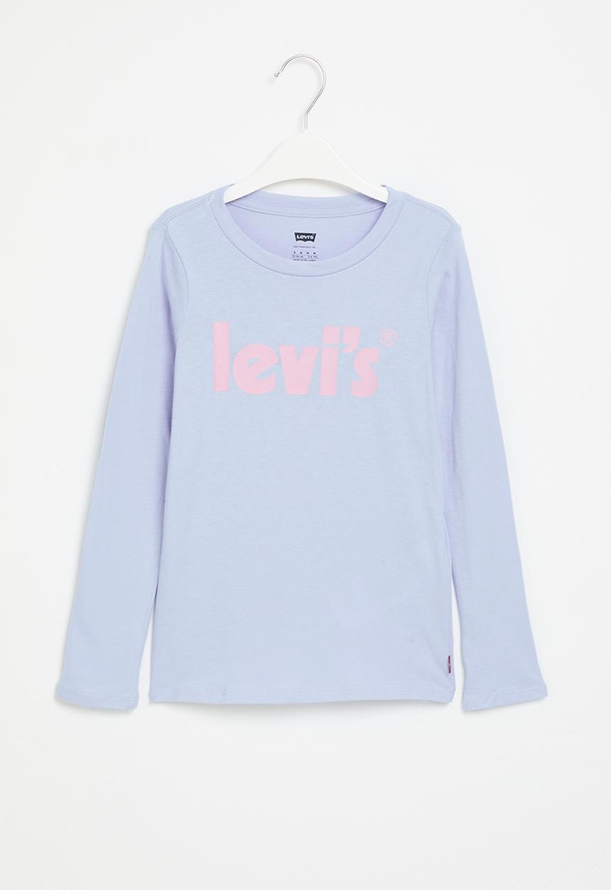 Levi’s® - Lvg long sleeve poster logo top - brunnera blue