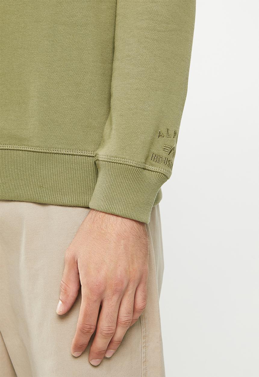Alpha Industries - Alpha logo crew - olive