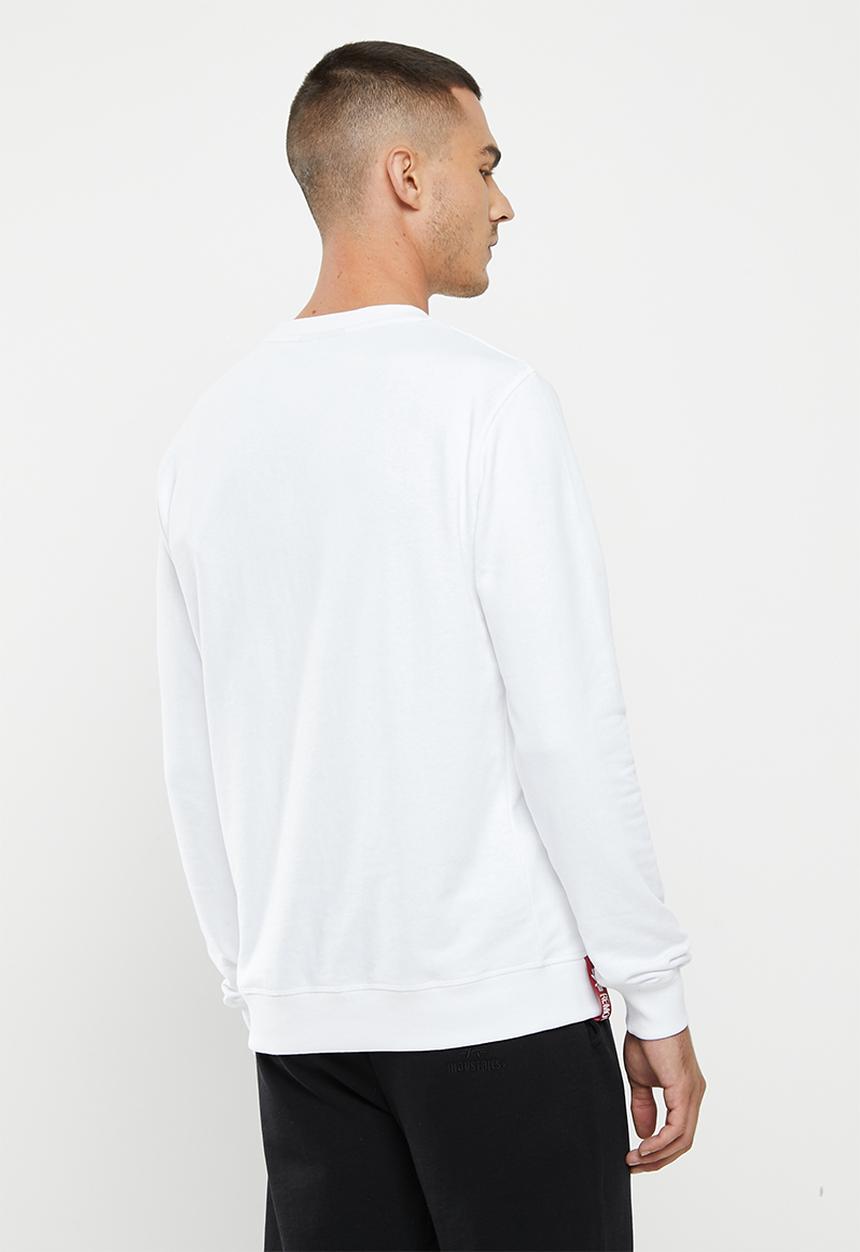 Alpha Industries - Alpha logo crew - white