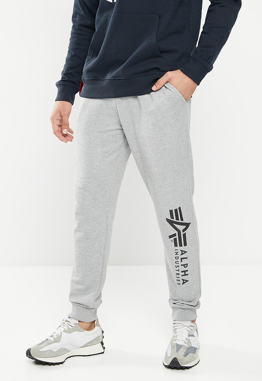 Alpha Industries - A.i logo print jogger - grey melange