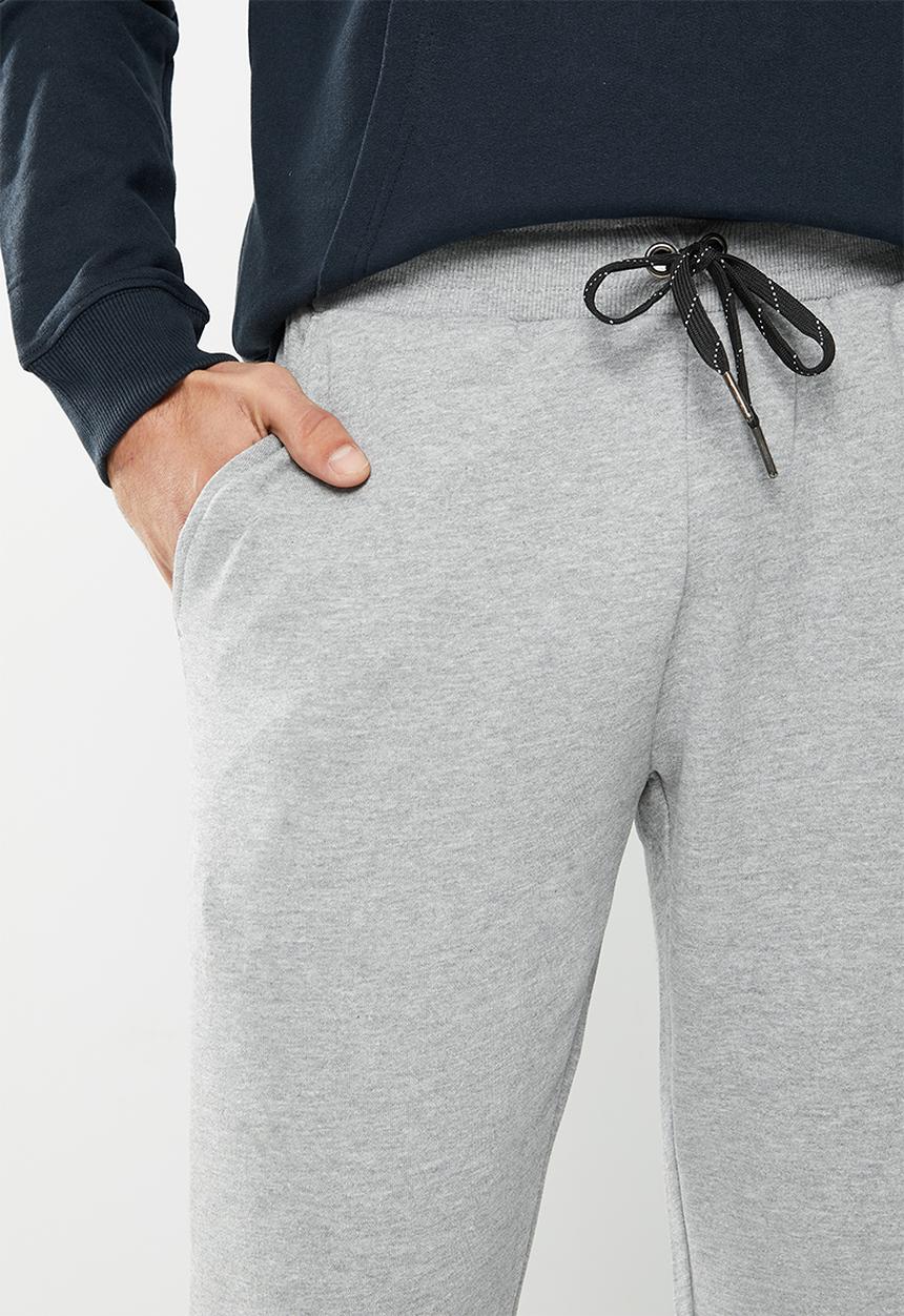 Alpha Industries - A.i logo print jogger - grey melange