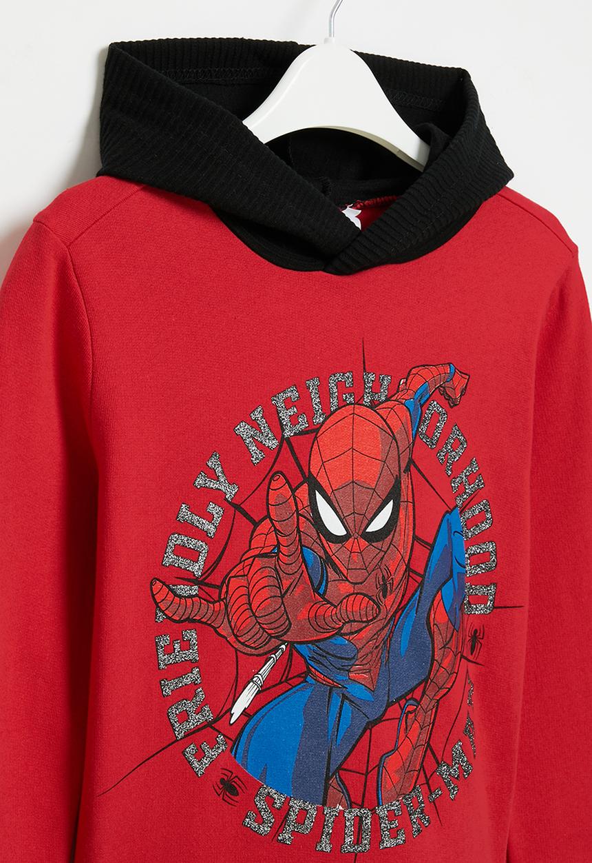 Pop Candy - Spiderman hooded top - red