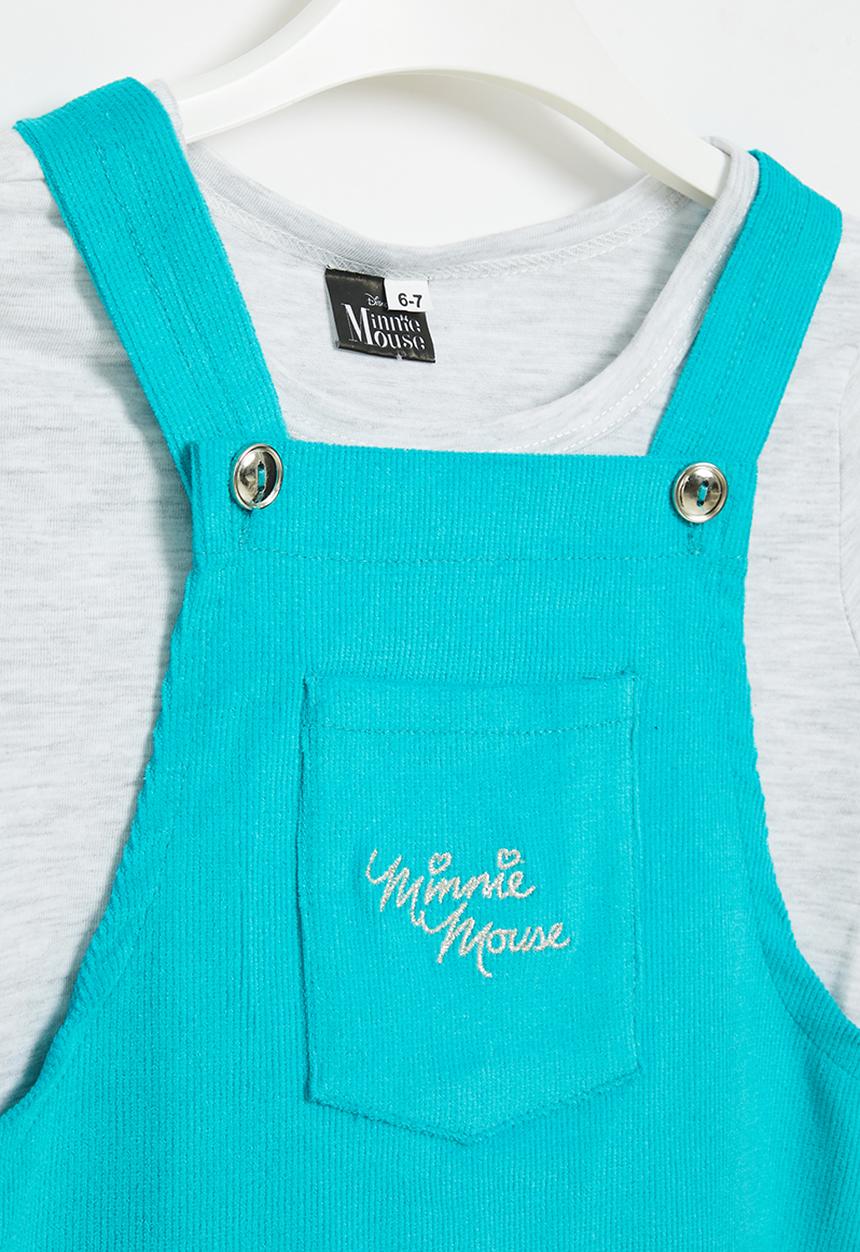 Pop Candy - Minnie tee & pinafore set - ice mel/aqua