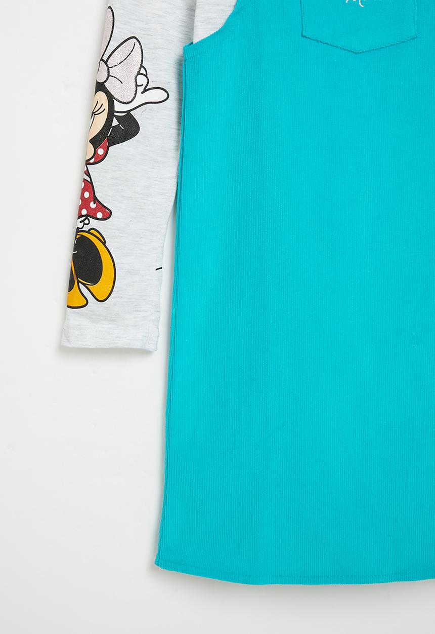 Pop Candy - Minnie tee & pinafore set - ice mel/aqua