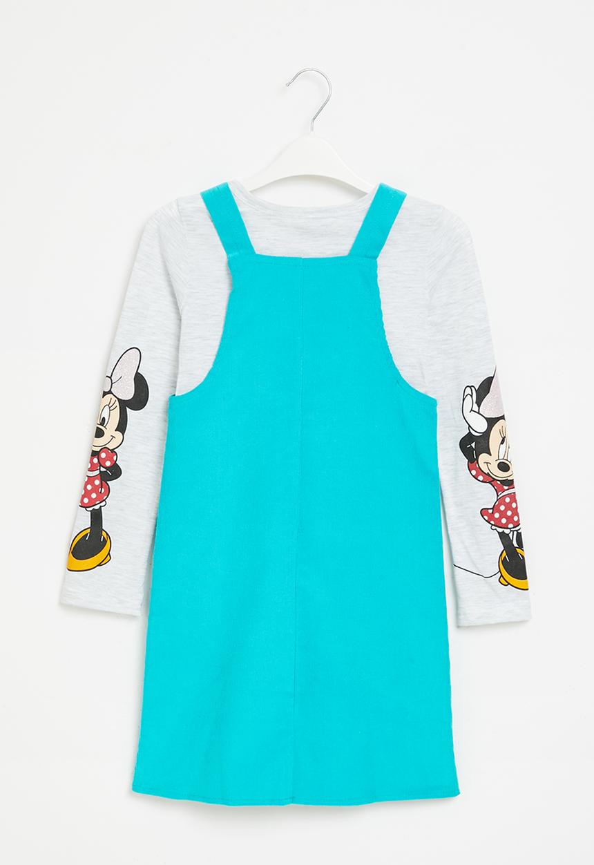 Pop Candy - Minnie tee & pinafore set - ice mel/aqua