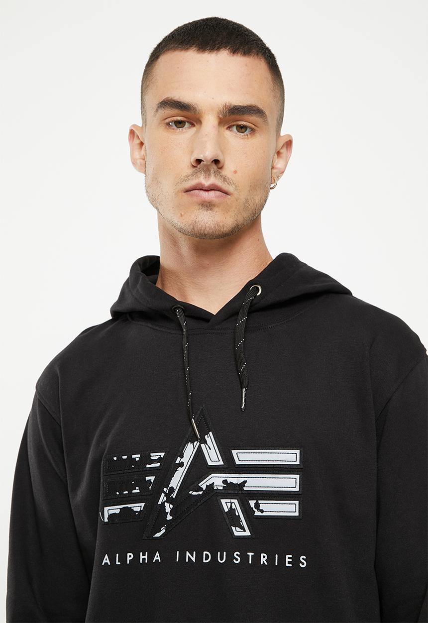 Alpha Industries - A.i applique hoodie - black