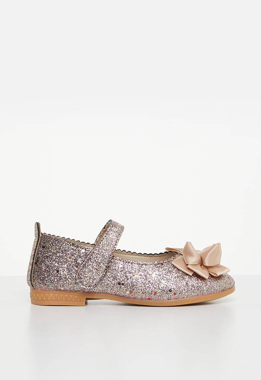 Pop Candy - Girls glitter pump - gold