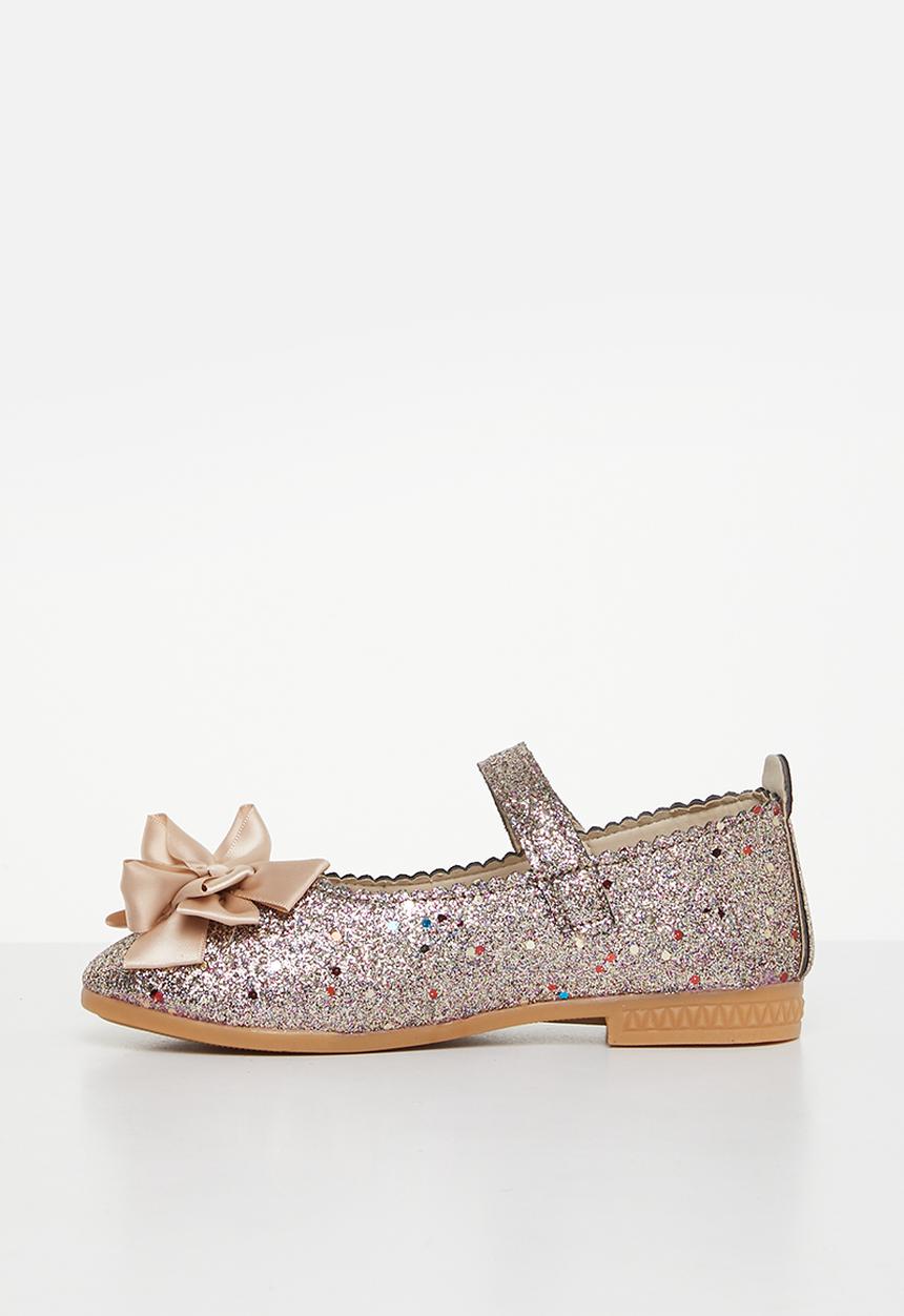 Pop Candy - Girls glitter pump - gold