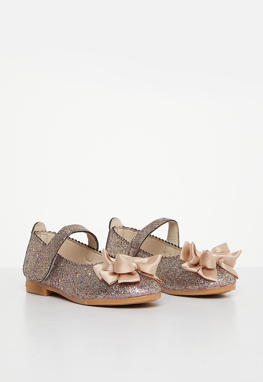 Pop Candy - Girls glitter pump - gold