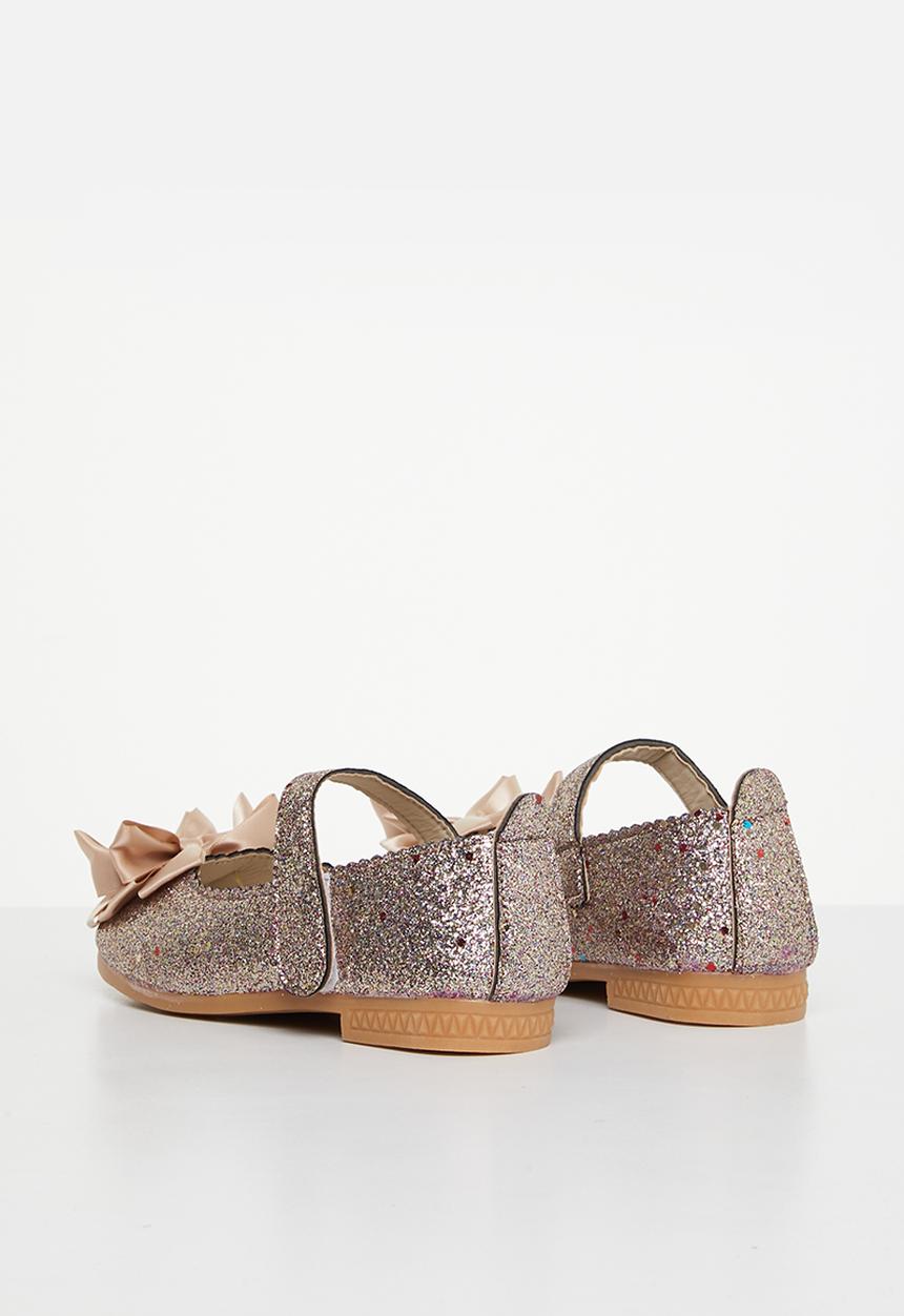 Pop Candy - Girls glitter pump - gold
