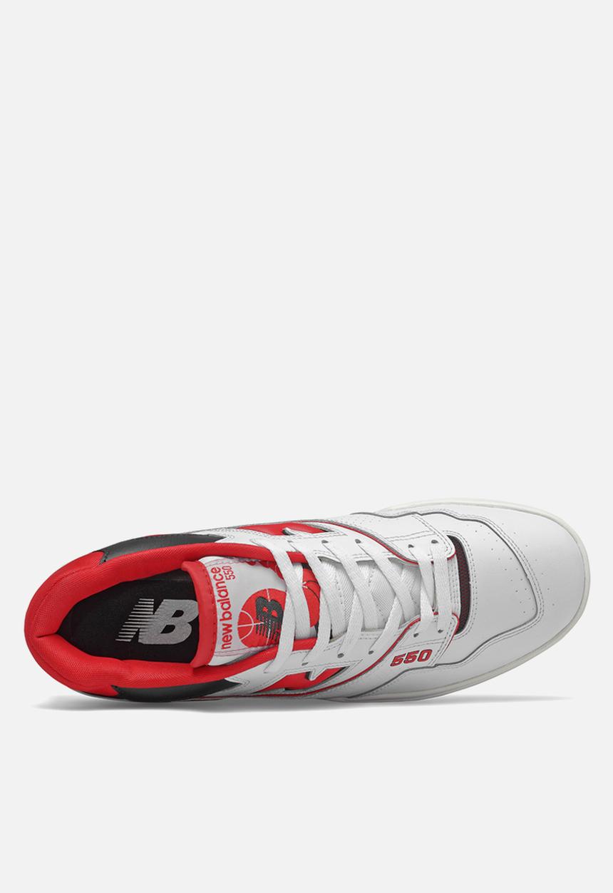 New Balance  - 550 - courtside - white/ team red