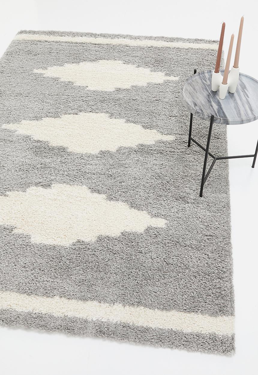 Fotakis - Trio triangle gipsy shaggy rug - grey