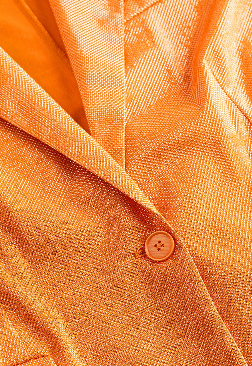 H&M - Single-breasted blazer - orange/glittery
