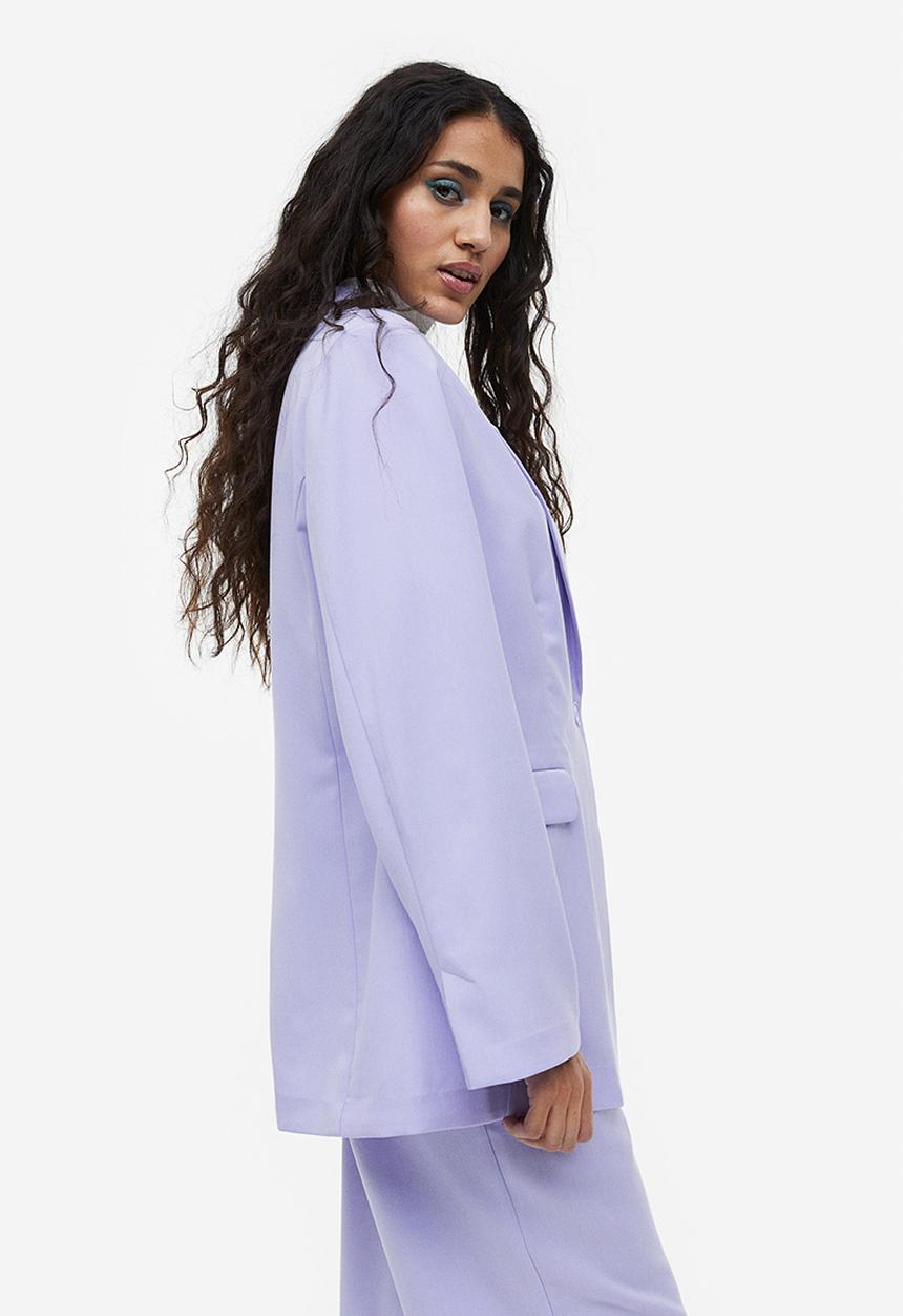 H&M - Single-breasted blazer - light purple