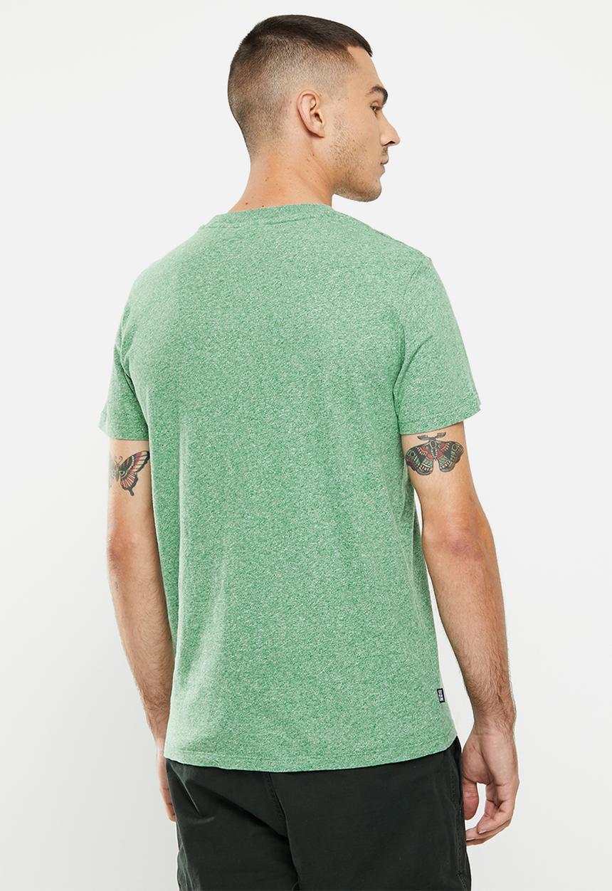 Superdry. - Vintage logo emb tee - bright green grit