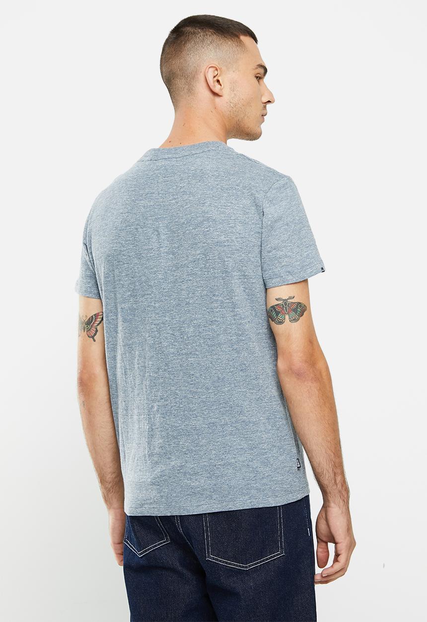 Superdry. - Vintage logo emb tee - creek blue grit grindle
