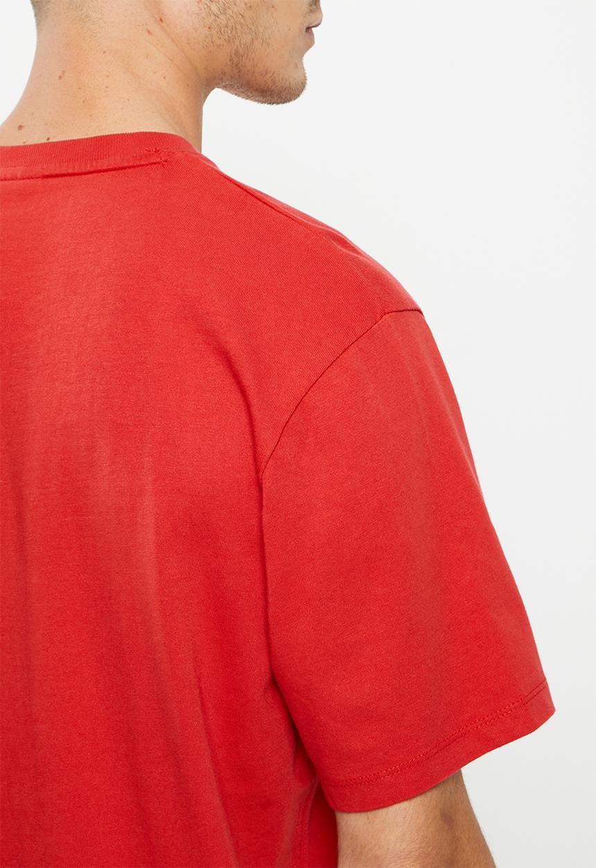 Superdry. - Code sl applique tee - risk red