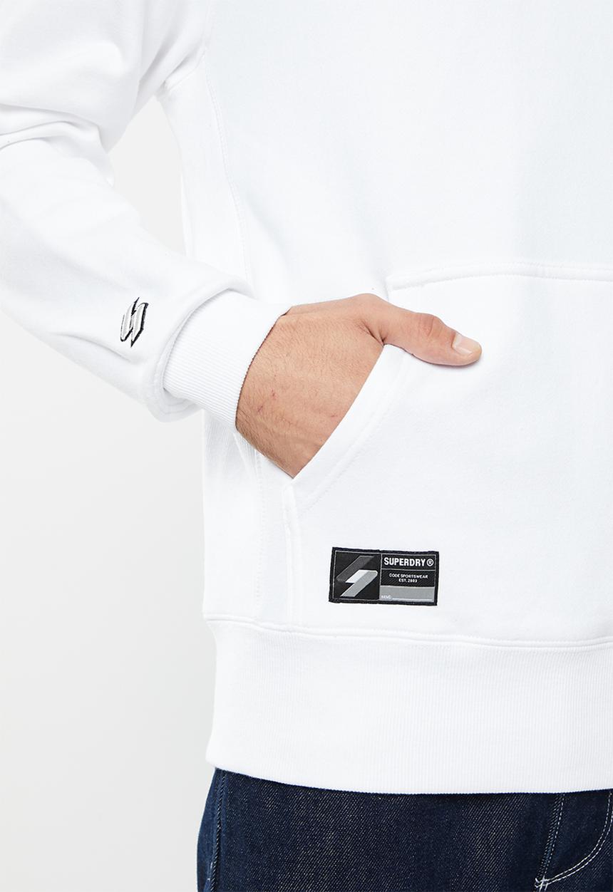 Superdry. - Code micro logo hood - optic
