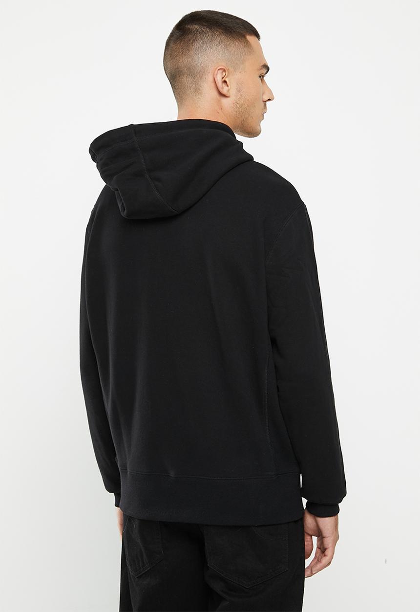 Superdry. - Code micro logo hood - black