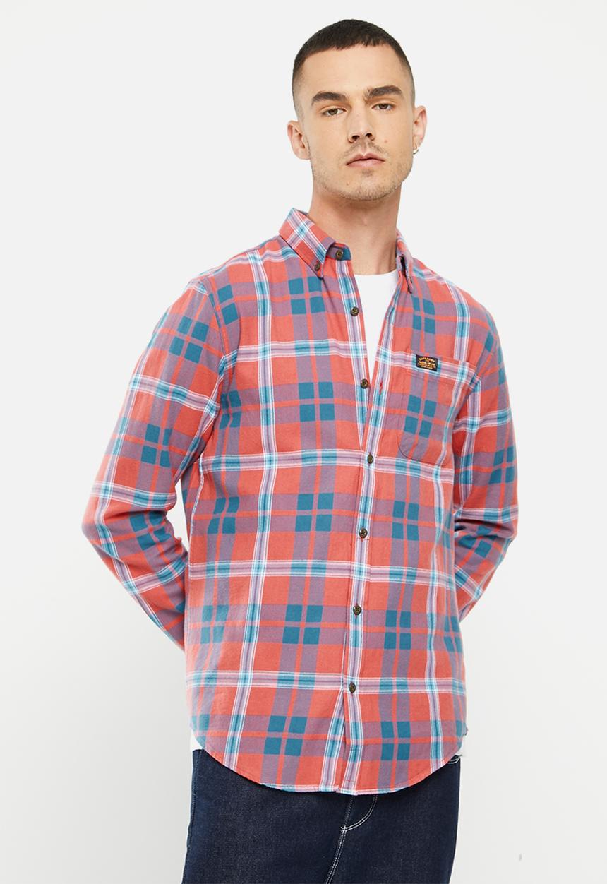 Superdry. - Vintage lumberjack shirt - flint check faded rose