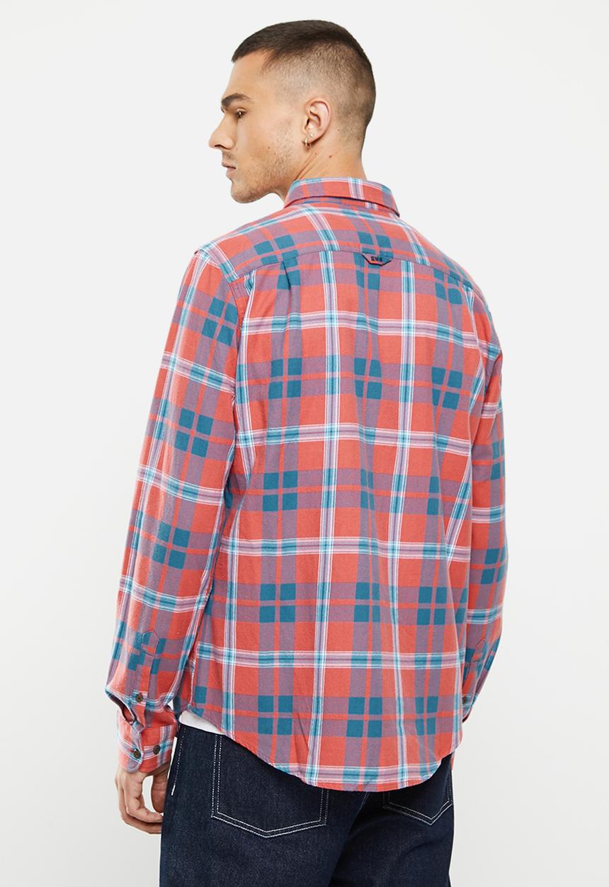 Superdry. - Vintage lumberjack shirt - flint check faded rose