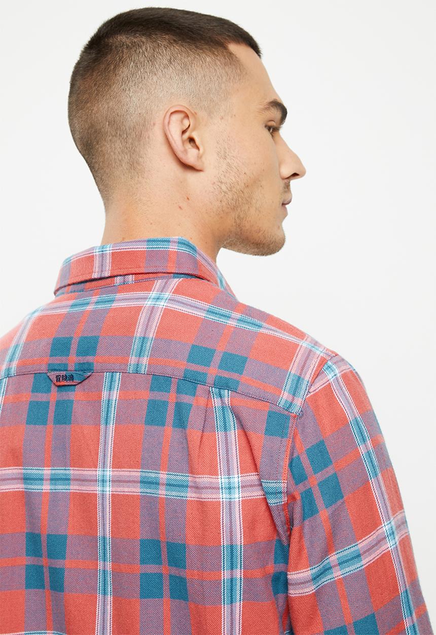 Superdry. - Vintage lumberjack shirt - flint check faded rose