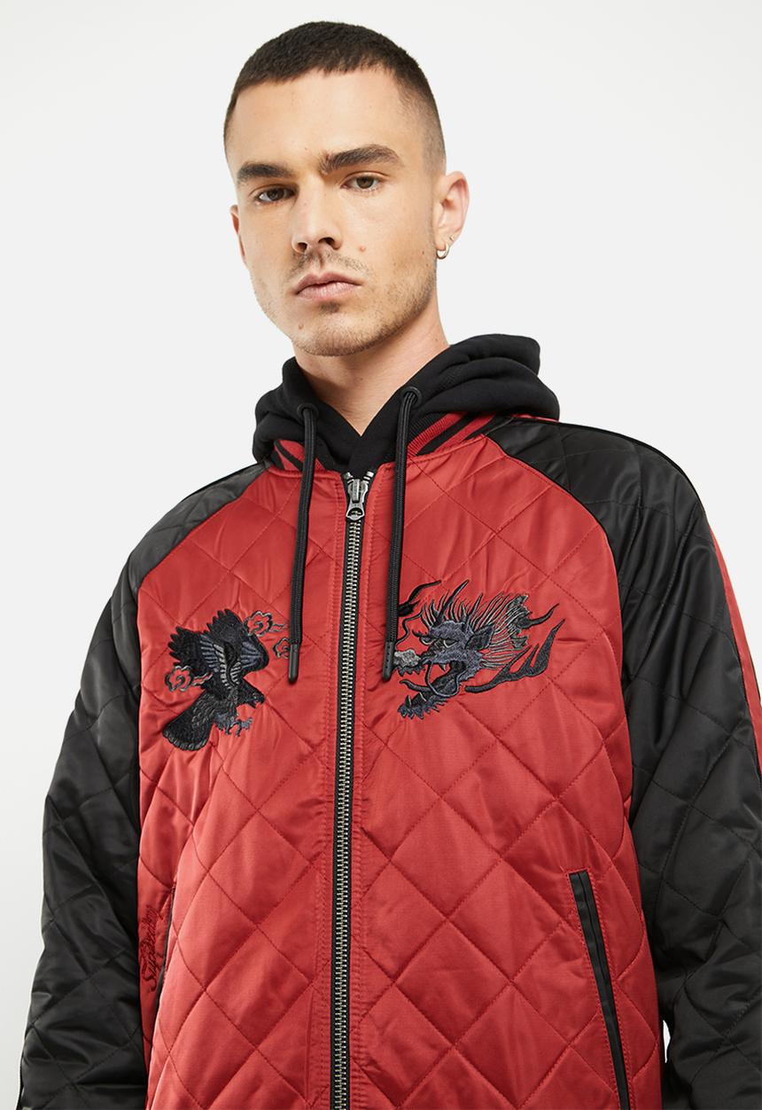 Superdry. - Vintage suikajan bomber - expedition red