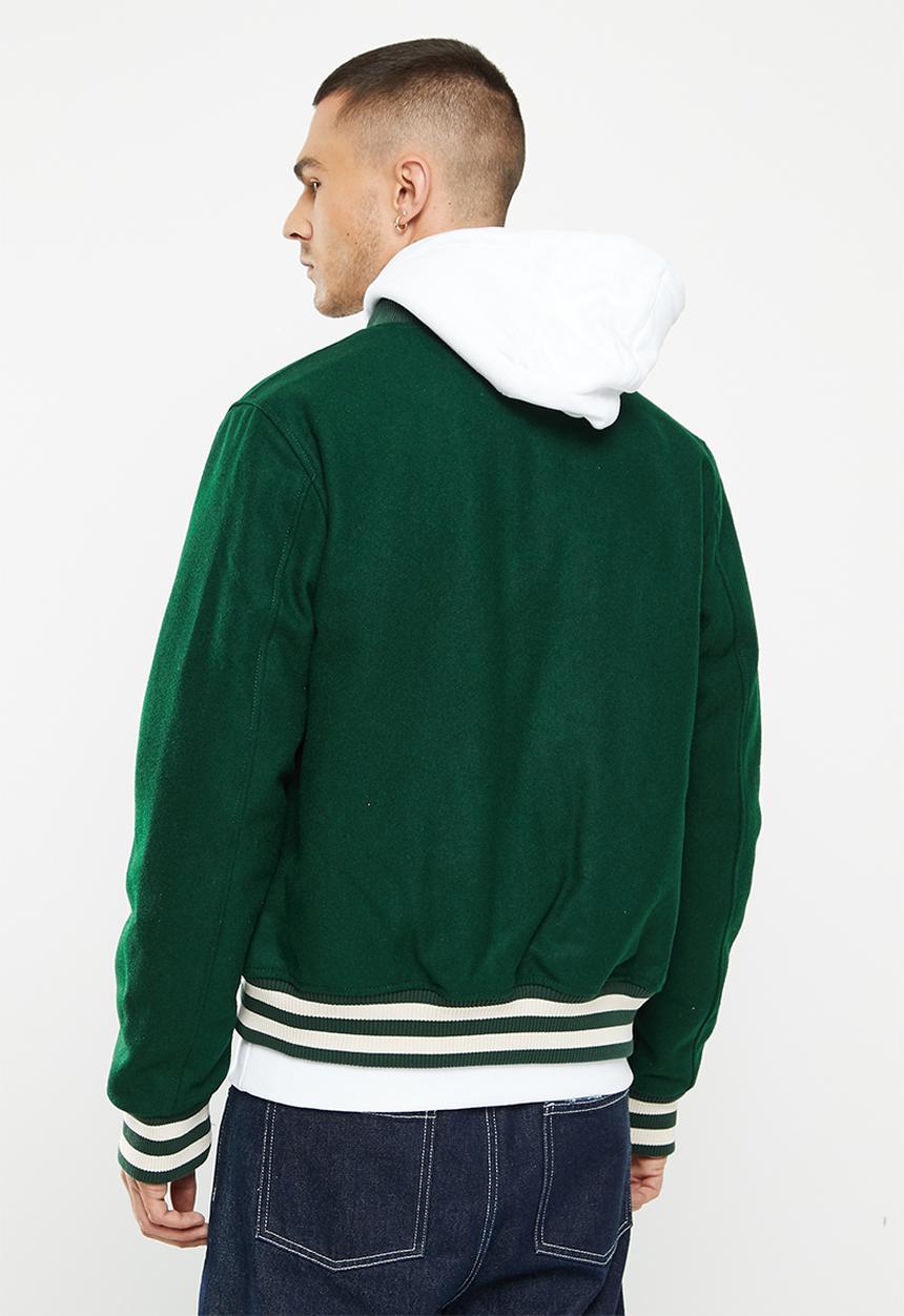 Superdry. - College varsity bomber - enamel green
